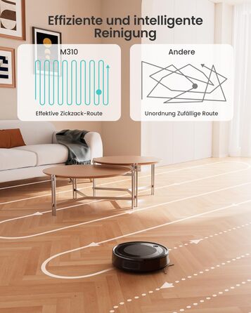 Робот-пилосос LEFANT M310: потужний, з Wi-Fi, для тварин та твердих поверхонь