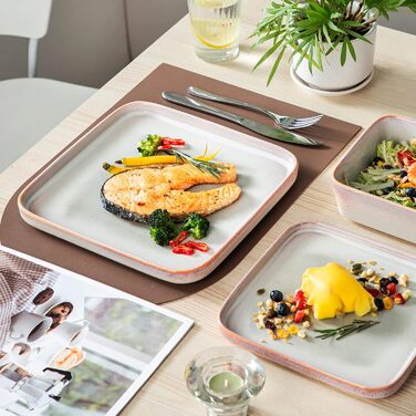 Набір посуду vancasso NEBULA з 12 елементів (4 сервізи), керамічний, для 4-12 осіб