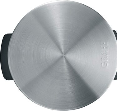 GRAEF Waffle Iron WA 80, Brushed Stainless Steel Stainless Steel Matte Single