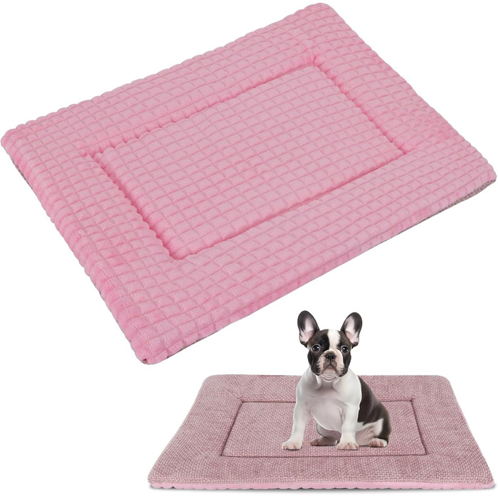 Килимок для собак Vejaoo XZ016: м'який, миючий, рожевий, 100 x 80 x 4 см