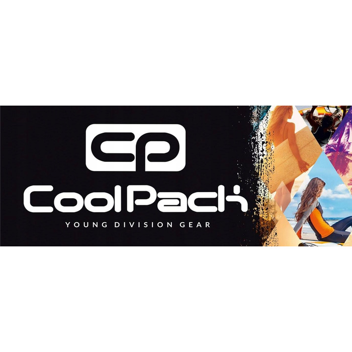 Багатофункціональний шкільний рюкзак CoolPack, чорно-синій, 28 л