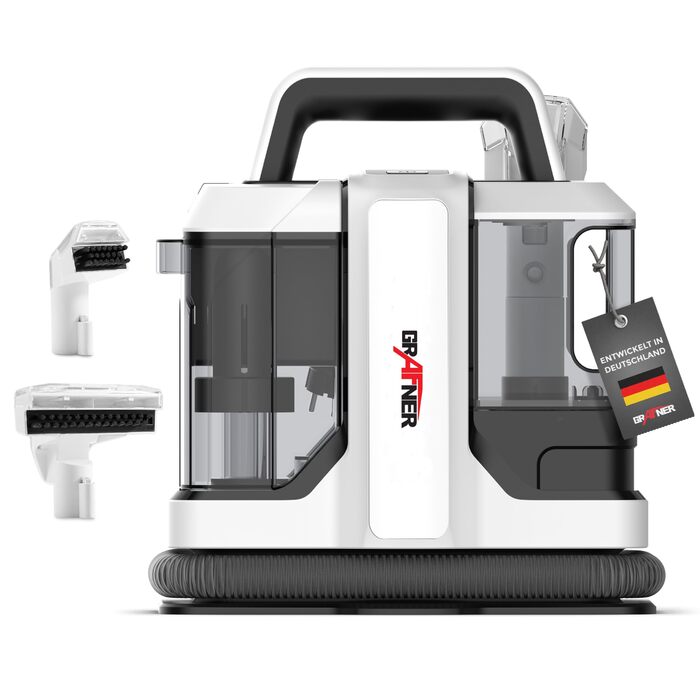 Вакуумний пилосос Grafner з двома баками та 2 щітками для чищення килимів, меблів, авто та видалення плям