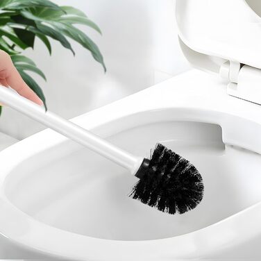 Набір для туалету Carehabi: щітка для унітазу з підставкою, білий | Комплект для ванної кімнати