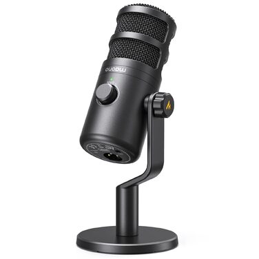 Динамічний USB/XLR мікрофон MAONO PD100 Gen2S для стрімінгу та подкастів, 192кГц/24біт, з кнопкою Mute та моніторингом, металевий корпус, комплект для ПК та Homeoffice