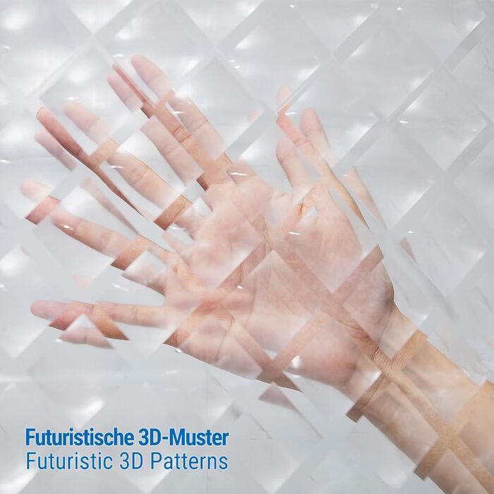 Шторка для душу Ecooe 3D ромби, прозора, 100% EVA, водонепроникна, антигрибкова, 240x200 см, з 16 кільцями, для ванної кімнати, товщина 0,15 мм