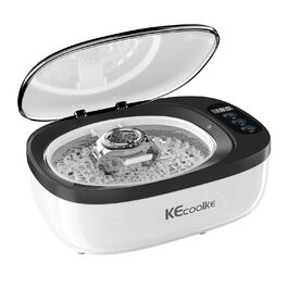 Ультразвукова мийка KECOOLKE Sonic Cleaner з цифровим таймером для прикрас, ювелірних виробів, монет та окулярів, білий