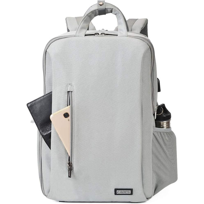CADeN Рюкзак для камери: водонепроникний, антикрадійний, відділення для ноутбука 15.6'', для DSLR Canon, Nikon, Sony