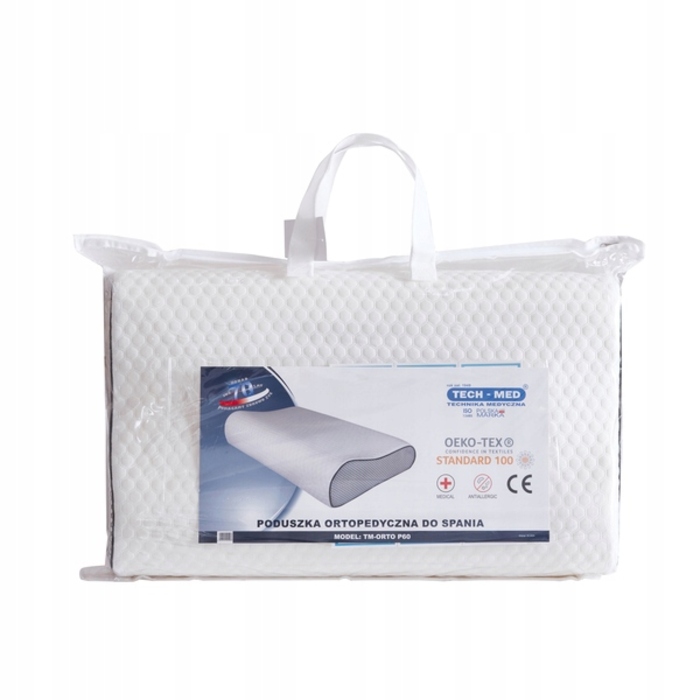 Ортопедична подушка TM-ORTO P60 з ефектом пам'яті (memory foam), антиалергічна