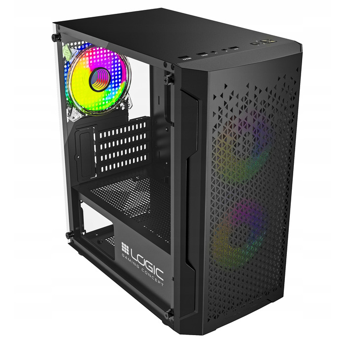 Корпус для комп'ютера Logic Concept Aramis AGRB Mini Tower, чорний