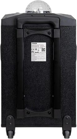 Караоке система TONOR K20 з 2 мікрофонами, Bluetooth, світлодіодна куля, для дому та відпочинку