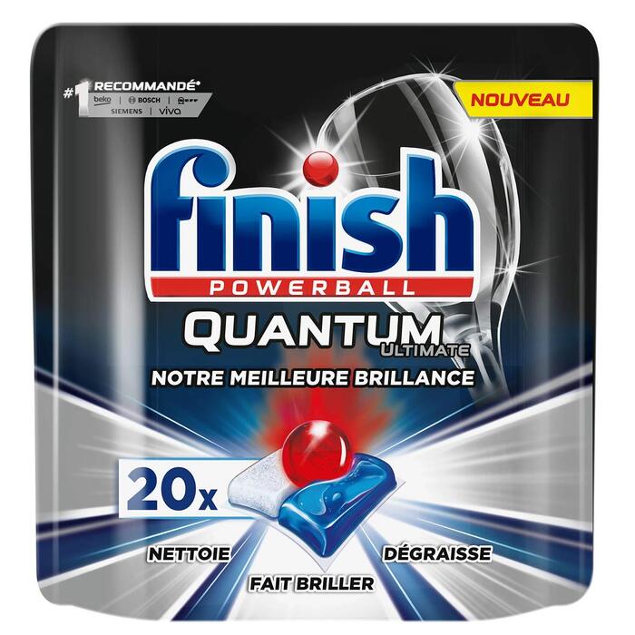 Таблетки для посудомийної машини Finish Powerball Quantum Ultimate, 20 шт