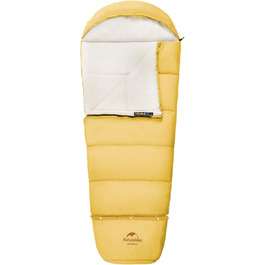 Дитячий спальний мішок Naturehike C180 жовтого кольору для кемпінгу, подорожей, літа, весни, осені - бавовняний, легкий та теплий