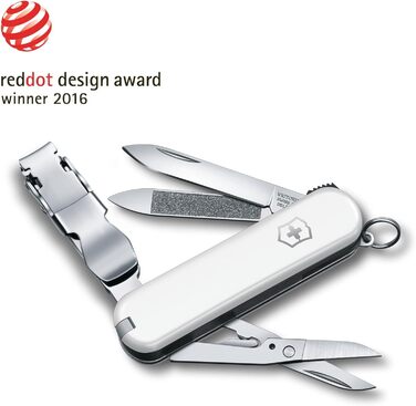 Мультитул Victorinox Nail Clip 580: манікюр, педикюр, 8 функцій, червоний