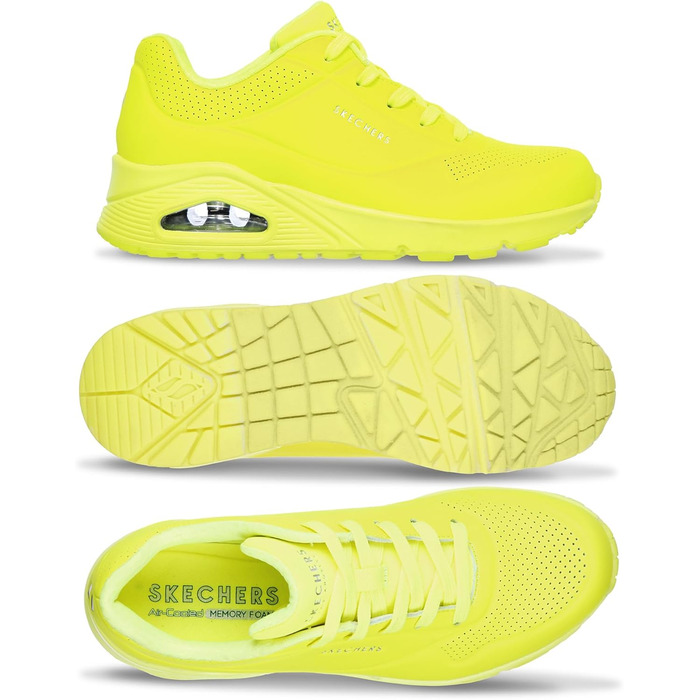 Жіночі кросівки Skechers UNO Night Shades, жовті, 39 EU