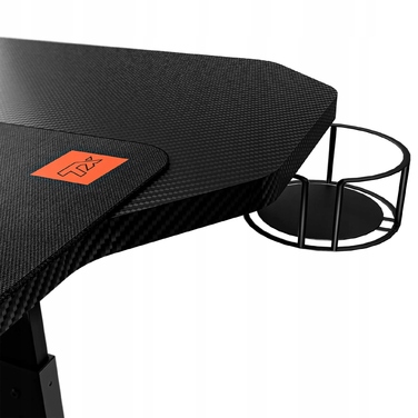 Ігровий стіл Trex E-Sports Stratos, чорний, 140x60 см