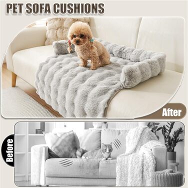 М'яке ліжко-лежанка для собак, лежанка-софа, захист дивану, чорний колір, 75x75 см