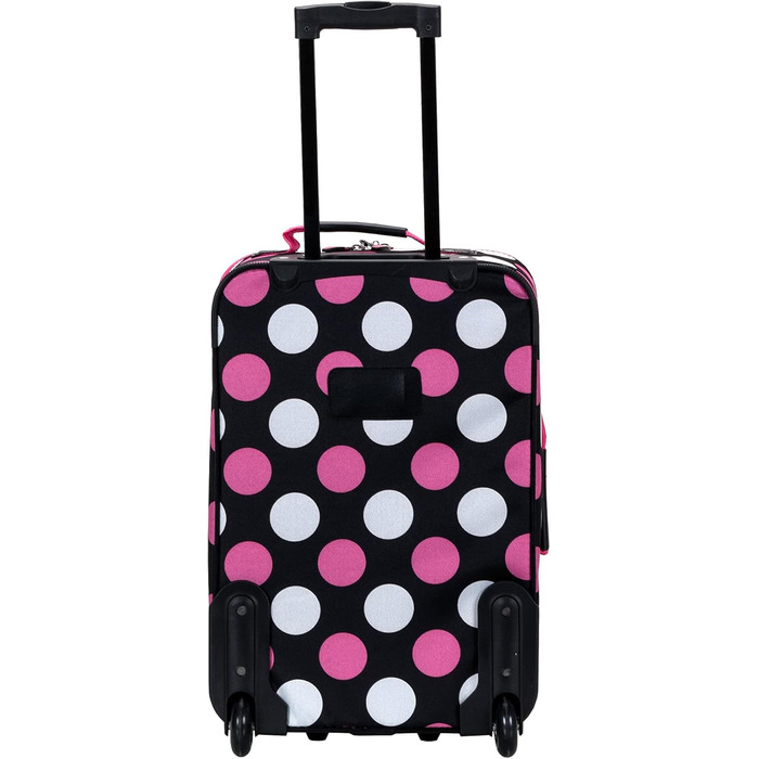 Набір валіз Rockland Escape Softside, 4 шт., племінний дизайн, 14/19/24/28 дюймів, S, Mulpink Dots
