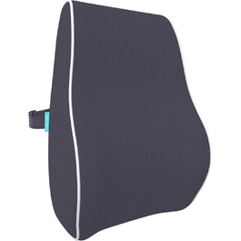 Подушка для офісного крісла Bonmedico з Memory Foam: поперекова підтримка для офісу, авто та дому, чорна, ергономічна подушка для спини