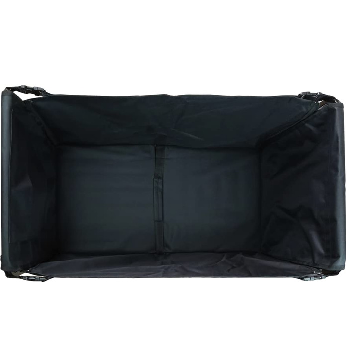 Фросал Візок для собак Бруно, чорний, складний | Транспортний візок для собак з легким доступом