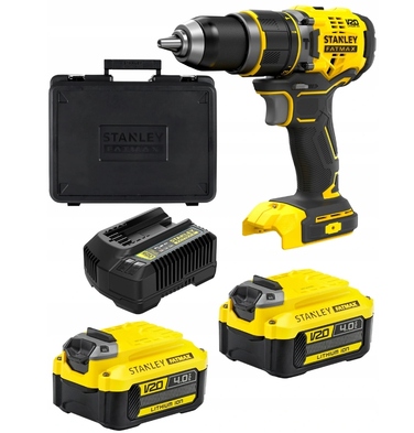 Ударний дриль-шурупокрут Stanley FatMax v20 SFMCD721M2K 18V (2x 4.0Аг) у кейсі
