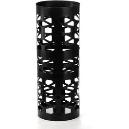 ZENFUN Metal Umbrella Stand - Freestanding Umbrella Holder for Entryway, Home, Office, Hotel - Black, 15x15x40 CM
