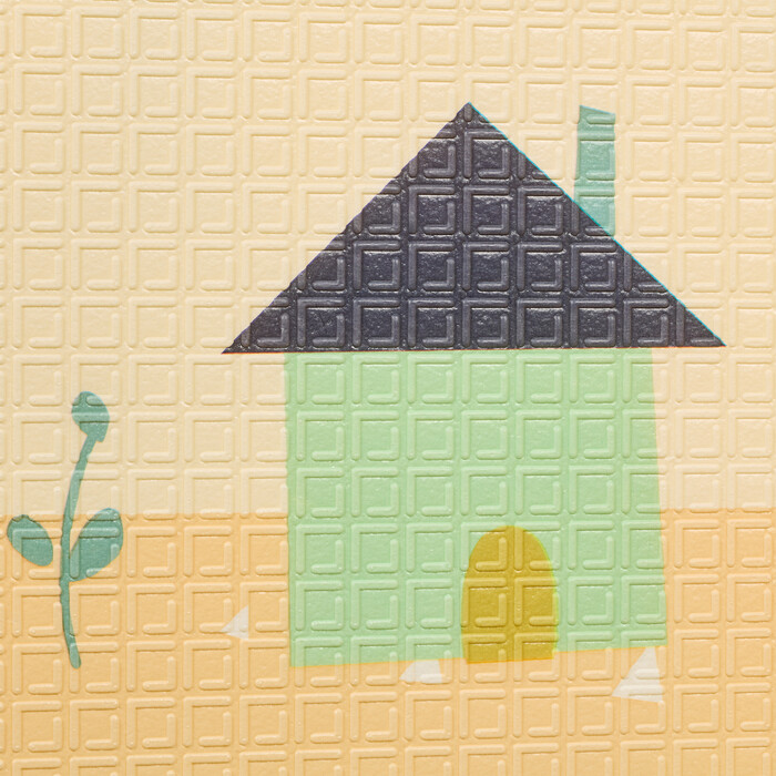 Relaxdays Foldable Play Mat - Animals and Road