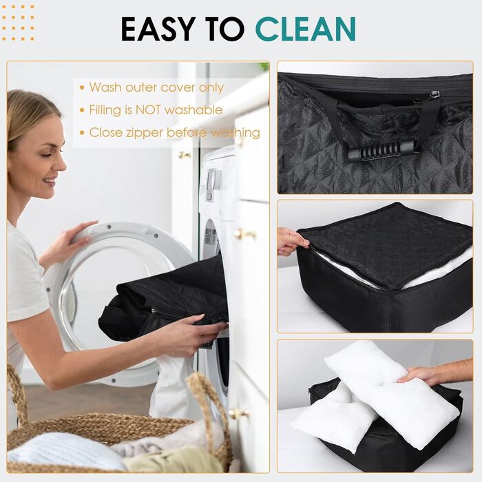 Автомобільний лежак для собак 2-в-1, чорний. Зігсвіт, з ременями безпеки, вбираючою підстилкою та знімним чохлом. Для маленьких собак