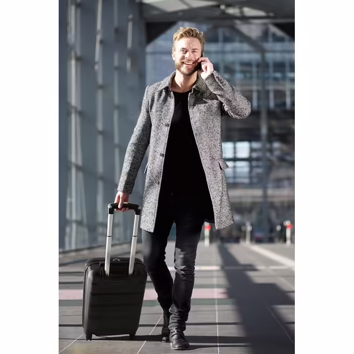 Валіза Aerolite XL 79 см, легка ABS, 4 колеса, чорна, жорсткий корпус, ручна поклажа 55 см
