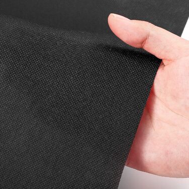 Runner Rug Runway Carpet 55gsm Thickness with 1 Piece Carpet Tape for Wedding, Christmas, Thanksgiving, Outdoor Accessories, Wedding Party Hallway Rug (Black, 2.6 x 30 Feet)