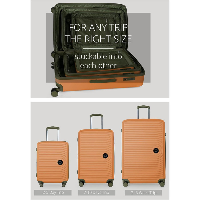 Чемодан Hauptstadtkoffer Mitte (S+M+L) - великий, TSA, 77см, 130л, з розширенням об'єму