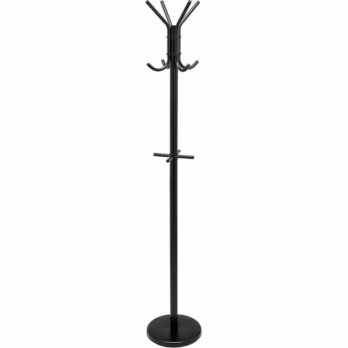 Amazon Basics Coat and Clothes Rack, 29.5 x 29.5 x 167 cm (L x W x H), Black