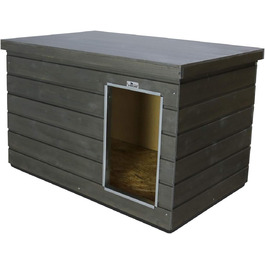 SAUERLAND Будка для собак, водовідштовхувальна, графіт/платиновий, середня, ізольована, товстий шар (графіт)