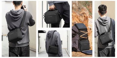 Фотосумка-слінг K&F Concept Camera Sling Bag, 5 л — чорна