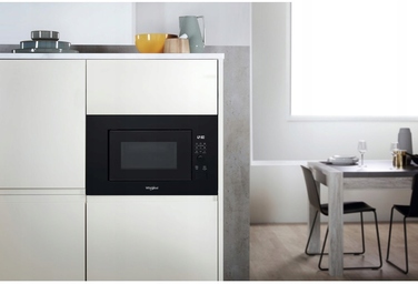 Вбудована мікрохвильова піч Whirlpool WMF200G з грилем, 800 Вт, чорна