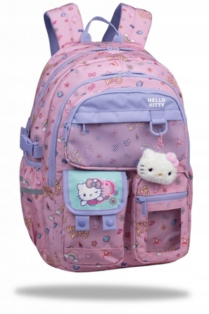 Багатовідсіковий шкільний рюкзак CoolPack, фіолетово-рожевий