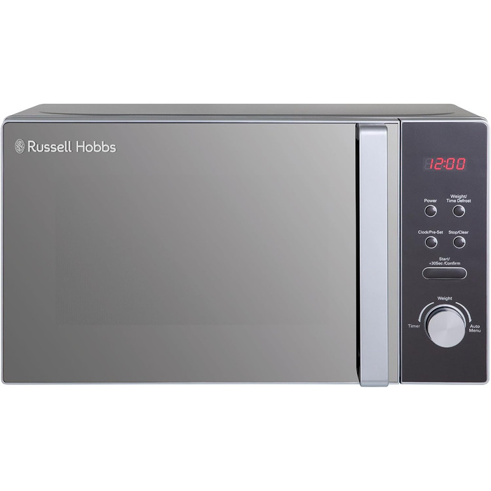 Мікрохвильова піч Russell Hobbs RHM2076S, 20 л, 800 Вт, срібна, окремо стояча