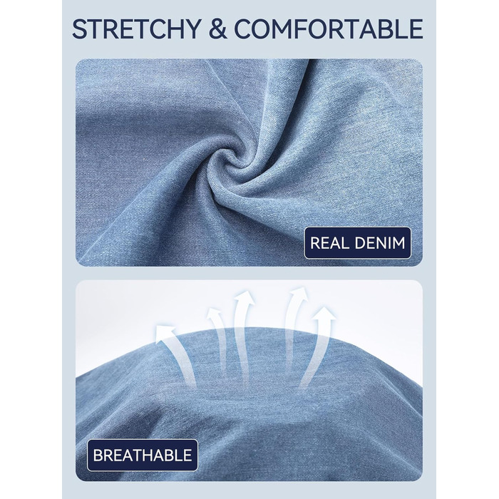 Джинси жіночі Bootcut з високою посадкою VX VONXURY, темно-сині, еластичні, 4 кишені, повсякденні/офісні - 31 Inseam (XL), світло-блакитні - 29 Inseam