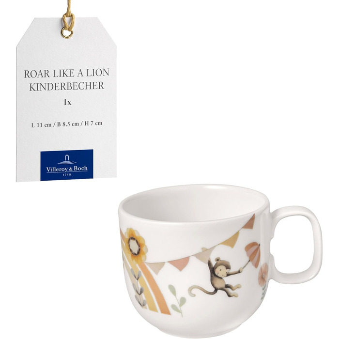 Набір дитячого посуду Villeroy & Boch Boho Kids (4 шт.) з нержавіючої сталі: виделка, ложка, ніж, чашка