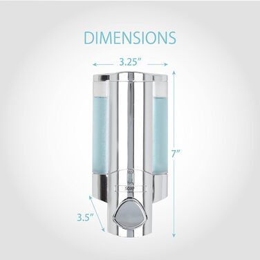 Дозатор мила Better Living Aviva для 1 флакона, сатиновий срібло (хром, однокамерний)