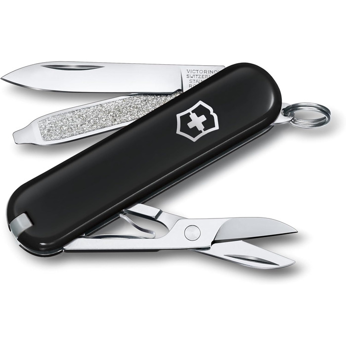 Мультитул Victorinox Classic SD Dark Illusion: 7 функцій, швейцарський ніж, подарунок