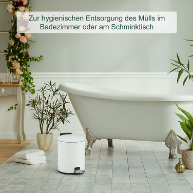 Relaxdays 3-Liter Soft-Close Waste Bin