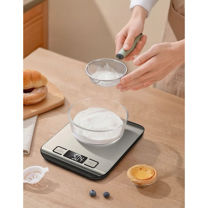 Кухонні ваги BOTC, жовтий/золотий, до 10 кг