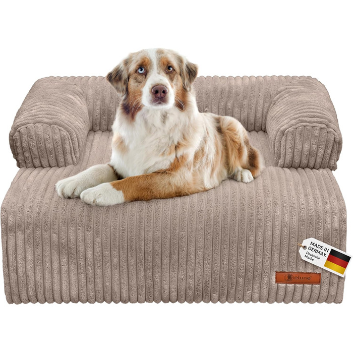 Диванчик для собак Belune Hundecouch Deluxe - миючий, бежевий, L (120x95 см)
