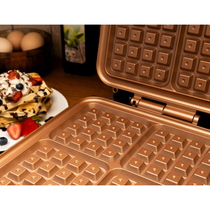 Вафельниця IDEAL IK1602, 1200 Вт, чорна