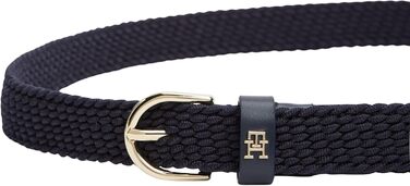 Ремінь жіночий Tommy Hilfiger Essential Effortless 2.5 Elastic синій (Space Blue) з регульованою пряжкою