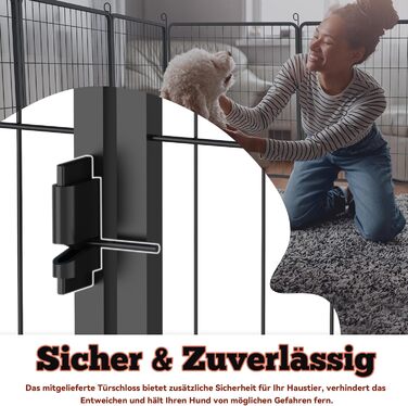 Забіг для цуценят Froadp 6-TLG, вольєр для собак, огорожа для цуценят 65x80 см, 6 елементів