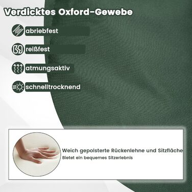 Складний туристичний стілець COSTWAY з сонцезахисним щитом, XXL, до 150 кг, з сумкою для перенесення, для кемпінгу та риболовлі
