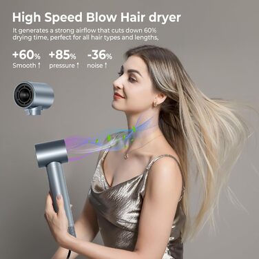 Airstyler 5 в 1: Фен, плойка, щітка, стайлер для волосся з іонною технологією 110000 U/Min, сірий