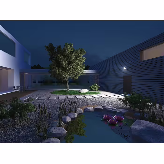 Steinel LED Outdoor Floodlight XLED ONE XL Anthracite, 42.6 W Floodlight, 4200 lm, Aluminum, for Driveway, House and Garden, 065225