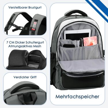 Водонепроникний рюкзак для підлітків: шкільний, для коледжу, роботи (зелений)